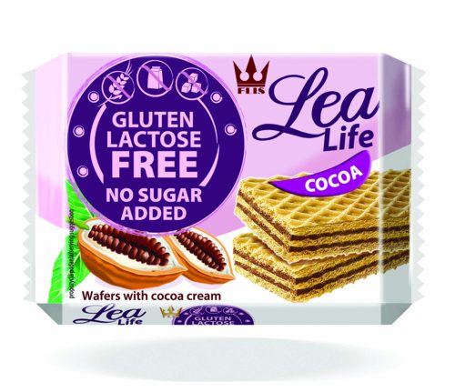 LEA LIFE  - Kakaós ostyaszelet hozzáadott cukor-, glutén-, laktóz mentes 95g