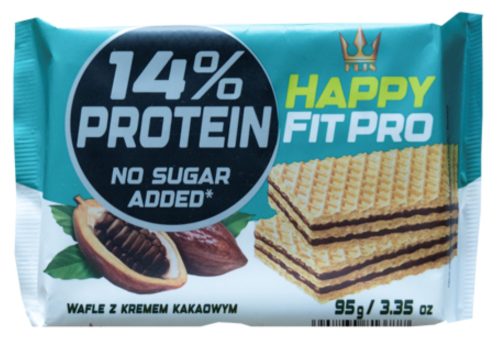 HAPPY FIT  PRO Kakaós ostyaszelet hozzáadott cukor nélkül 95g