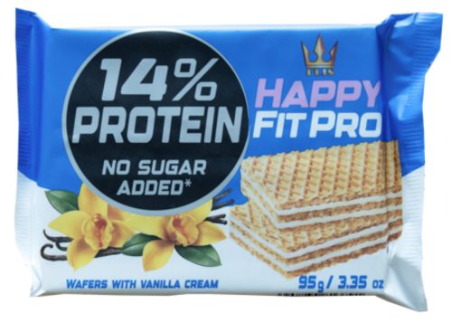 HAPPY FIT  PRO Vaníliás ostyaszelet hozzáadott cukor nélkül 95g