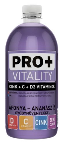 PRO+ Vitality - Áfonya - ananász 750 ml (DRS)