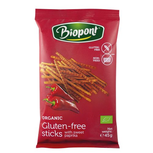 Gluténmentes sóspálcika, paprikás 45g (BIO, GM, VEGAN) (2024.10.21.)