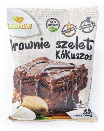 Love Diet Brownie Kókuszos 30g /GM és laktózmentes/