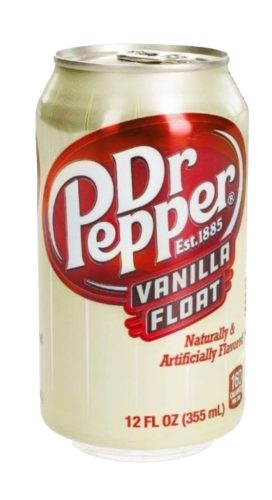 Dr. Pepper vanilla float  ízű üdítőital 355ml (DRS)