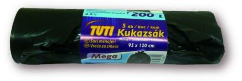 TUTI kukazsák 200 liter MEGA (5 db/roll)