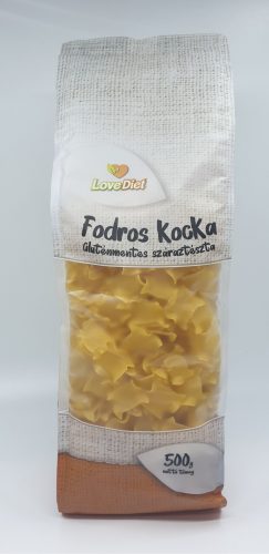 Love Diet Fodros kocka gluténmentes száraztészta 500g