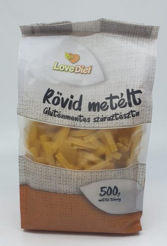 Love Diet Rövid metélt gluténmentes száraztészta 500g