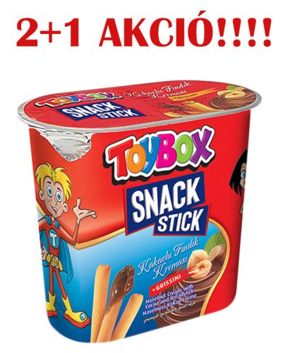 TOYBOX CHOCO STICK- MOGYORÓKRÉM KENYÉRRUDACSKÁKKAL 56G