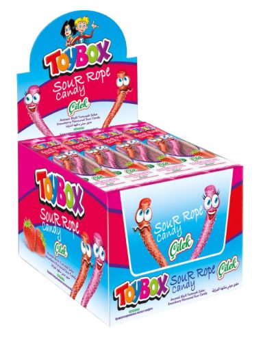 TOYBOX SOUR ROPE - STRAWBERRY 20G