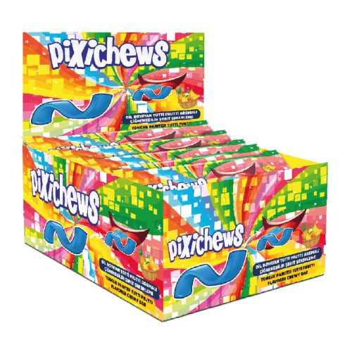 JOX-  Olvadórágó - PIXICHEWS -Tutti-Frutti/Nyelvfestős  7g